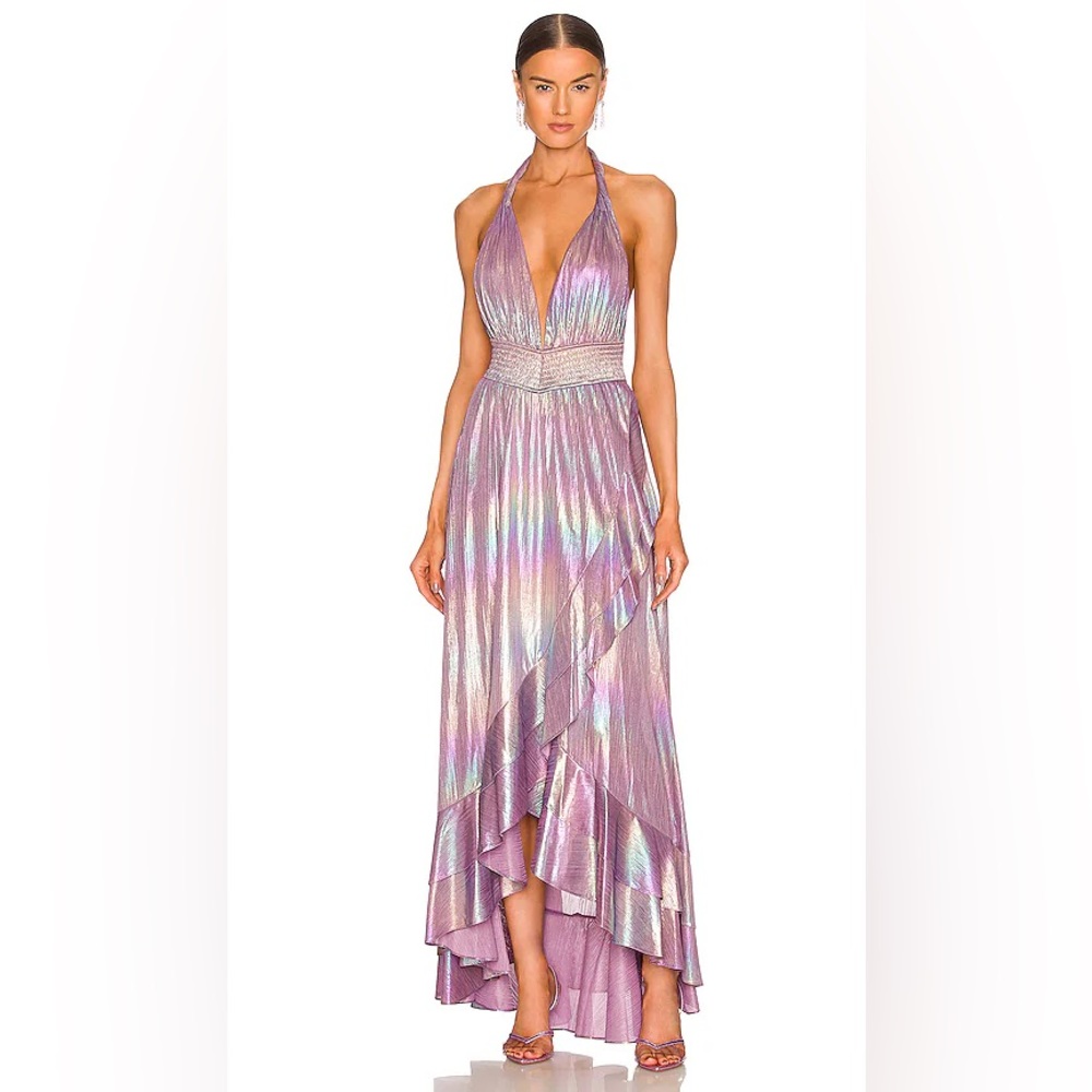 Retrofete Calico Dress in Lilac Aurora Size Medium
